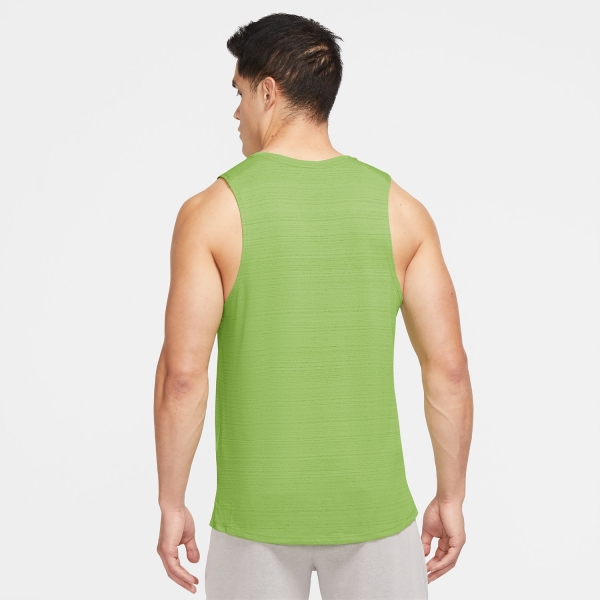 Nike Dri-FIT Miler Run Tank - Vivid Green/Reflective Silver