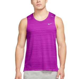 Canotta Running Uomo Nike DriFIT Miler Run Canotta  Vivid Purple/Reflective Silver CU5982551