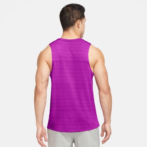 Nike Dri-FIT Miler Run Tank - Vivid Purple/Reflective Silver
