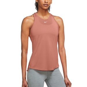 Top Fitness y Training Mujer Nike DriFIT One Top  Madder Root/White DD0636827