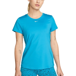 Women's Fitness & Training T-Shirt Nike DriFIT One Logo TShirt  Laser Blue/White DD0626446