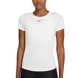 Camisetas Fitness y Training Mujer Nike DriFIT One Logo Camiseta  White/Black DD0626100