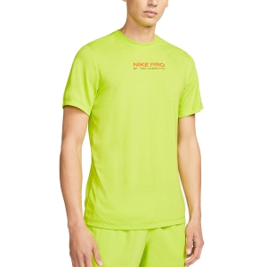 Men's Training T-Shirt Nike DriFIT Pro Logo TShirt  Atomic Green DM5677321