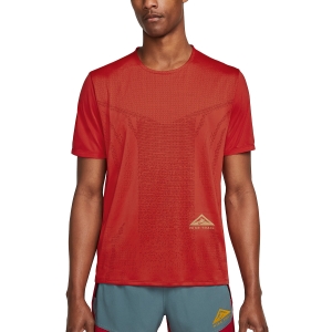 Camisetas Running Hombre Nike DriFIT Rise 365 Camiseta  Habanero Red/Light Curry DM4646634