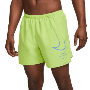 Men's Running Shorts Nike DriFIT Run Division 5in Shorts  Vivid Green/Medium Blue DM4807332