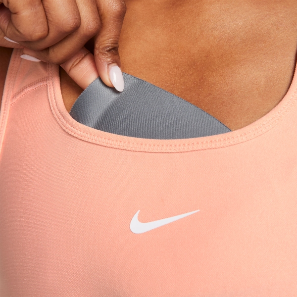Nike Dri-FIT Seamless Sports Bra - Lt Madder Root/White