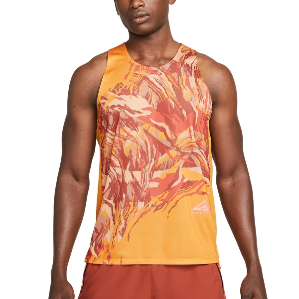 Nike Dri-FIT Trail Rise 365 Tank - Light Curry/Habanero Red