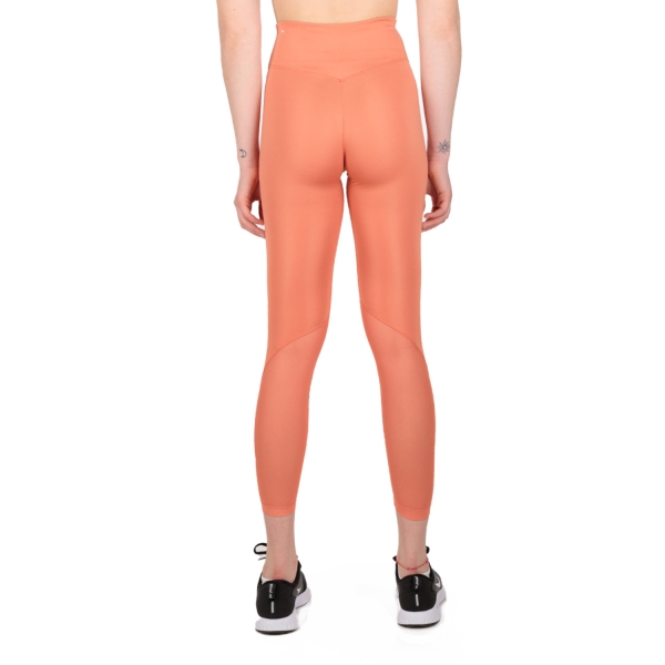 Nike One Mid Rise 7/8 Tights - Madder Root/White