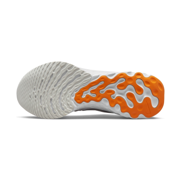 Nike React Infinity Run Flyknit 3 - White/Particle Grey/Kumquat Photon/Dust