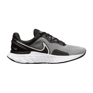 Men's Neutral Running Shoes Nike React Miler 3  White/Black/Metallic Silver DD0490101