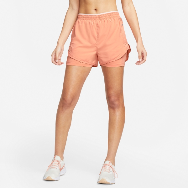 Nike Tempo Luxe 2 in 1 3in Shorts - Light Madder Root/Reflective Silver