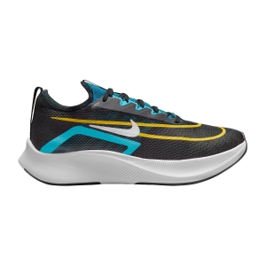 Scarpe Running Performance Uomo Nike Zoom Fly 4  Black/White/Chlorine Blue/Vivid Sulfur CT2392003
