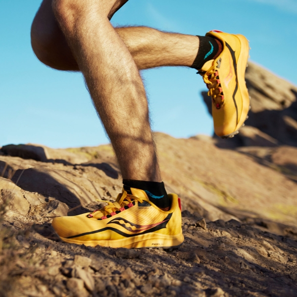 Saucony Peregrine 12 - ViziGold/ViziRed