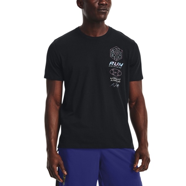 Men's Running T-Shirt Under Armour Anywhere TShirt  Black/Reflective 13744240001