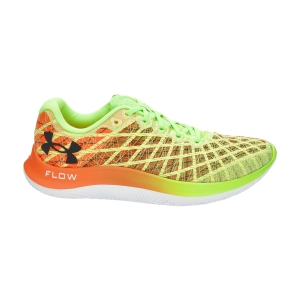 Men's Performance Running Shoes Under Armour Flow Velociti Wind 2  Quirky Lime/Blaze Orange/Black 30249030300
