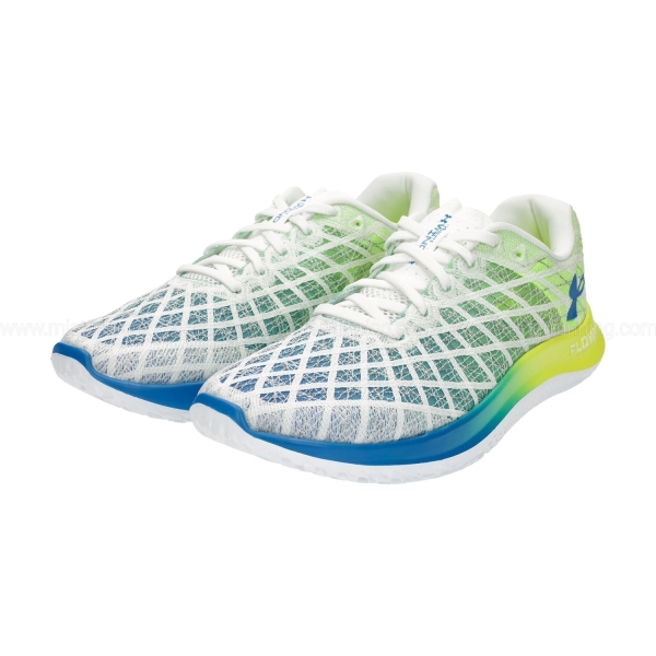 Under Armour Flow Velociti Wind 2 - White/High Vis Yellow/Cruise Blue