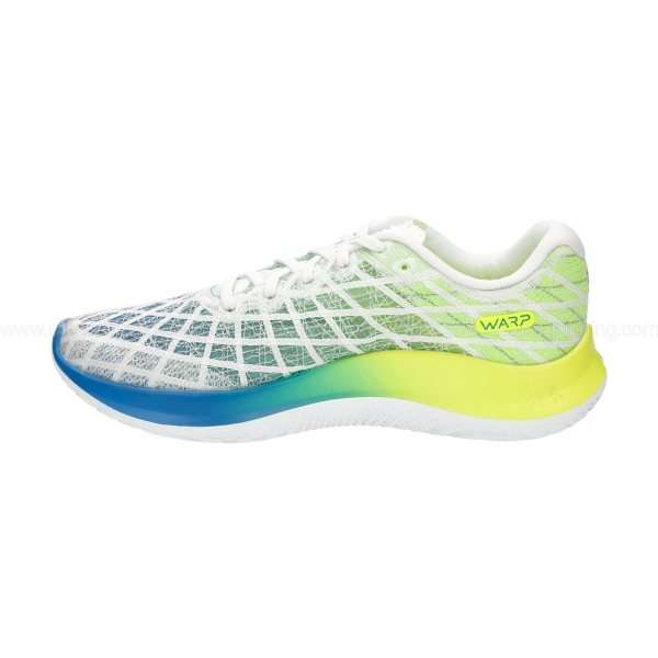 Under Armour Flow Velociti Wind 2 - White/High Vis Yellow/Cruise Blue