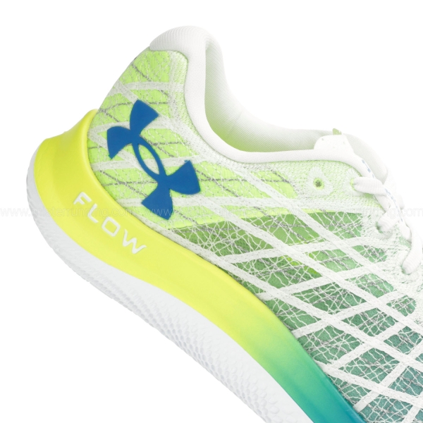 Under Armour Flow Velociti Wind 2 - White/High Vis Yellow/Cruise Blue