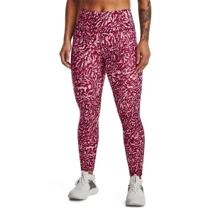 Pants y Tights Fitness y Training Mujer Under Armour HeatGear Print 7/8 Tights  Black Rose/Pink Sands/White 13653380664