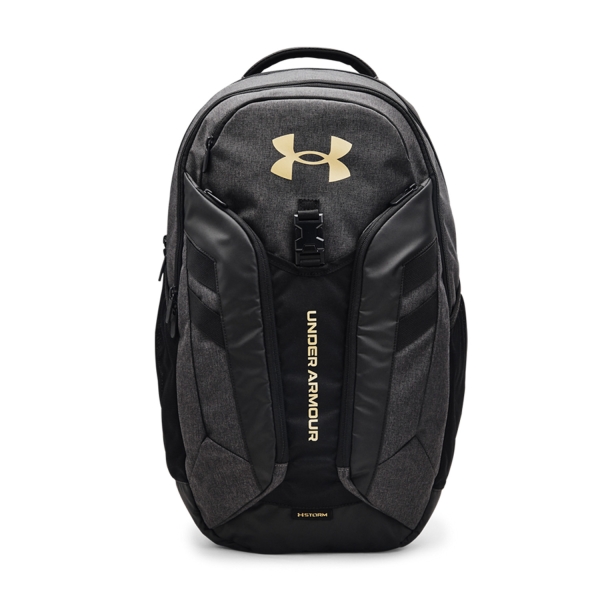 Backpack Under Armour Hustle Pro Backpack  Black Medium Heather/Black/Metallic Gold 13670600004