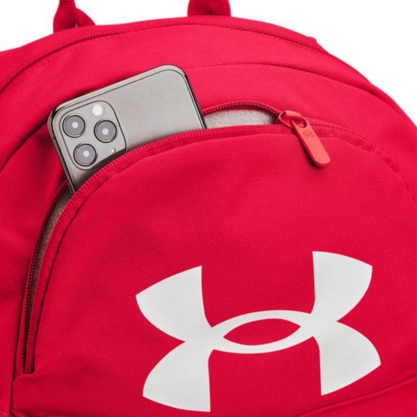 Under Armour Hustle Sport Backpack - Red/Metallic Silver