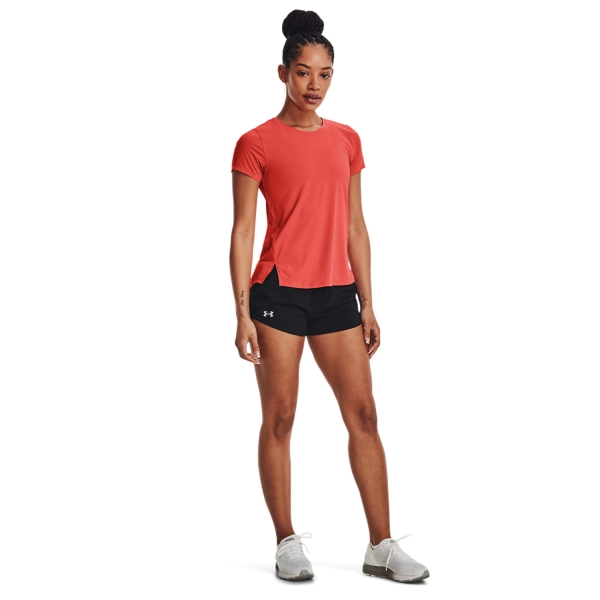 Under Armour IsoChill 200 Laser T-Shirt - Vermillion/Reflective