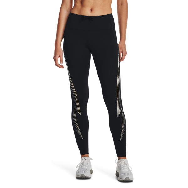 Women's Running Tights Under Armour Outrun The Cold Tights  Black/Reflective 13732070001