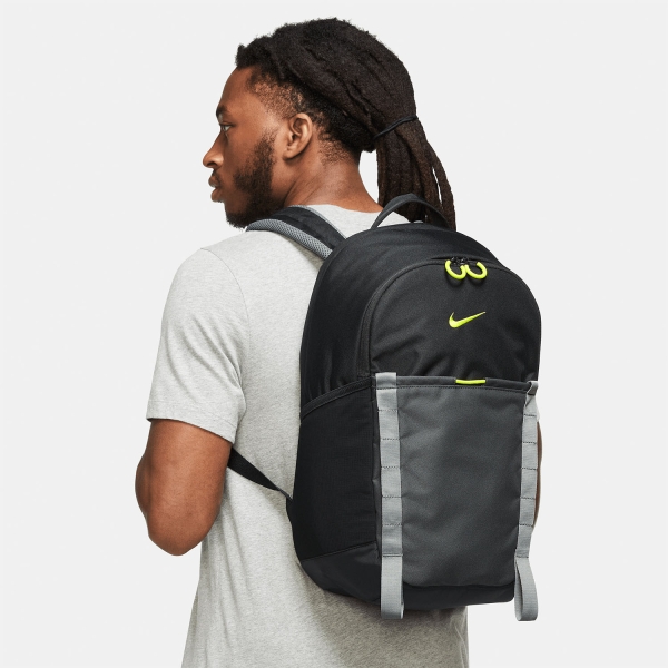 Nike Dri-FIT Hike Mochila - Black/Particle Grey/Atomic Green