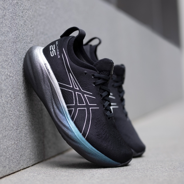 Asics Gel Nimbus 25 Platinum - Black/Pure Silver