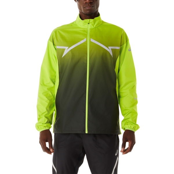 Men's Running Jacket Asics LiteShow Jacket  Lime Zest/Performance Black 2011C745300
