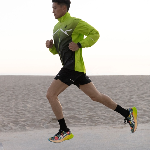 Asics Lite-Show Jacket - Lime Zest/Performance Black