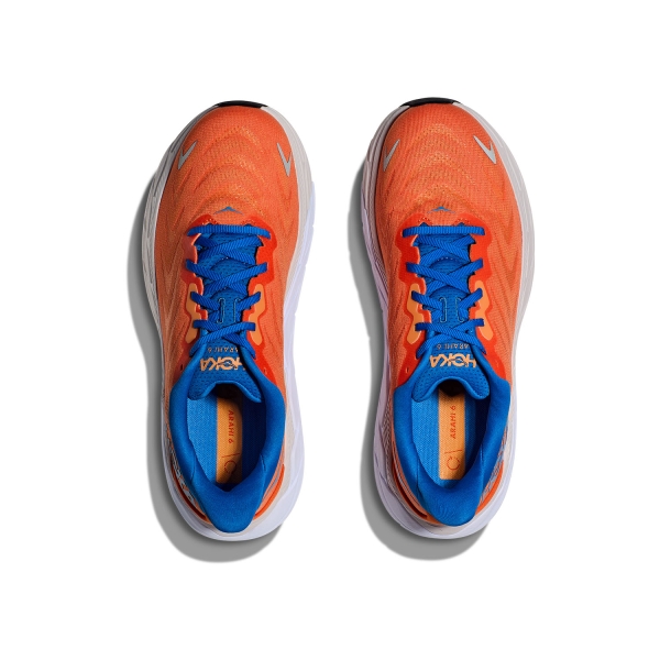 Hoka Arahi 6 - Vibrant Orange/Coastal Sky