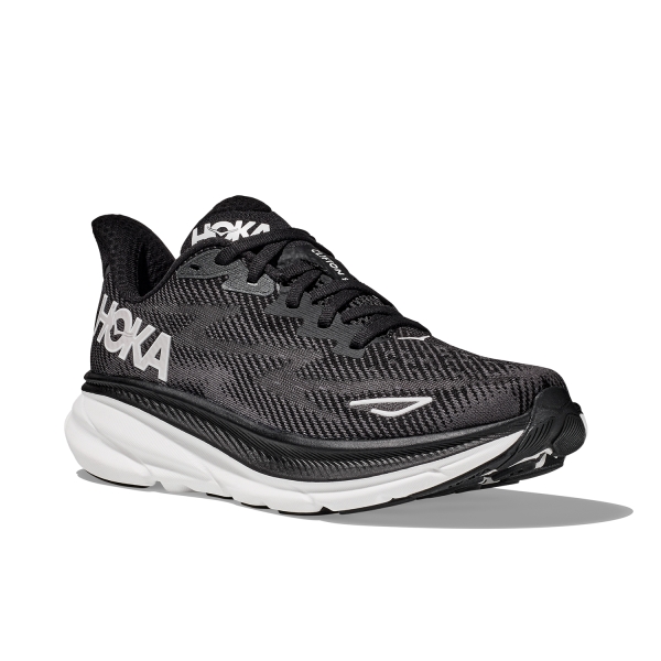 Hoka Clifton 9 Men s Running Shoes Black White