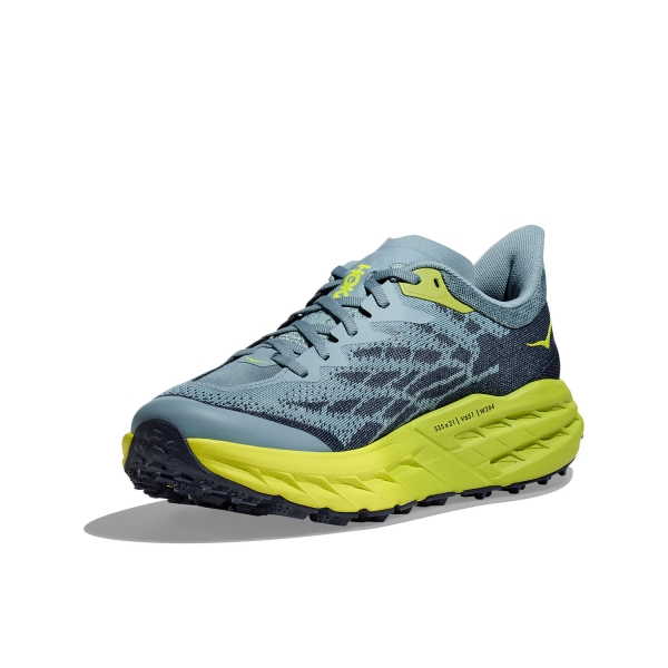 Hoka Speedgoat 5 - Stone Blue/Dark Citron