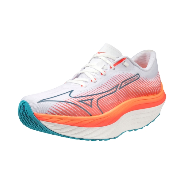 Mizuno Wave Rebellion Pro - White/Silver/Soleil