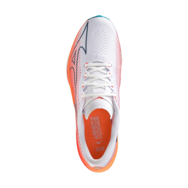 Mizuno Wave Rebellion Pro - White/Silver/Soleil