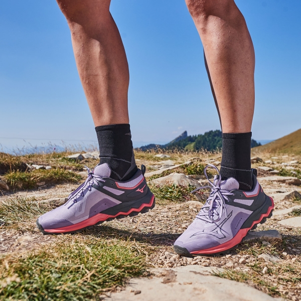 Mizuno Wave Ibuki 4 - Pastel Lilac/Black Oyster/Sun Kissed Coral