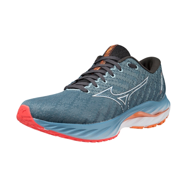 Mizuno Wave Inspire 19 - Provincial Blue/White/Light Orange