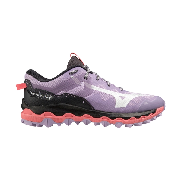 Scarpe Trail Running Donna Mizuno Wave Mujin 9  Pastel Lilac/White/Sun Kissed Coral J1GK227072