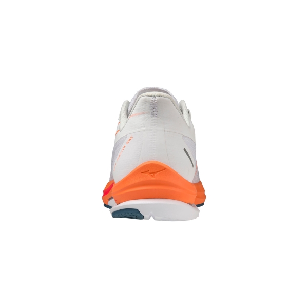 Mizuno Wave Rebellion Sonic - White/Light Orange/Blue Ashes
