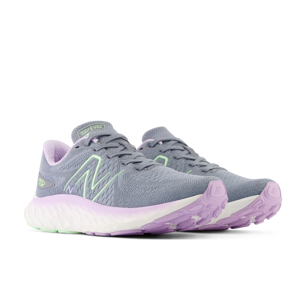 New Balance Fresh Foam X Evoz V3 - Arctic Grey/Green Aura/Cyber lilac
