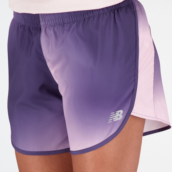 New Balance Printed Accelerate 5in Pantaloncini - Lilac Cloud