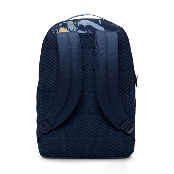 Nike Brasilia Graphic Medium Backpack - Midnight Navy/Pale Vanilla
