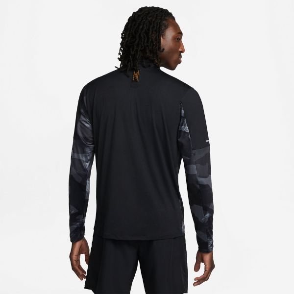 Nike Dri-FIT Element Camo Shirt - Black/Reflective Silver
