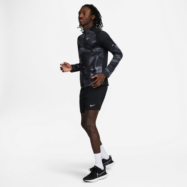 Nike Dri-FIT Element Camo Shirt - Black/Reflective Silver