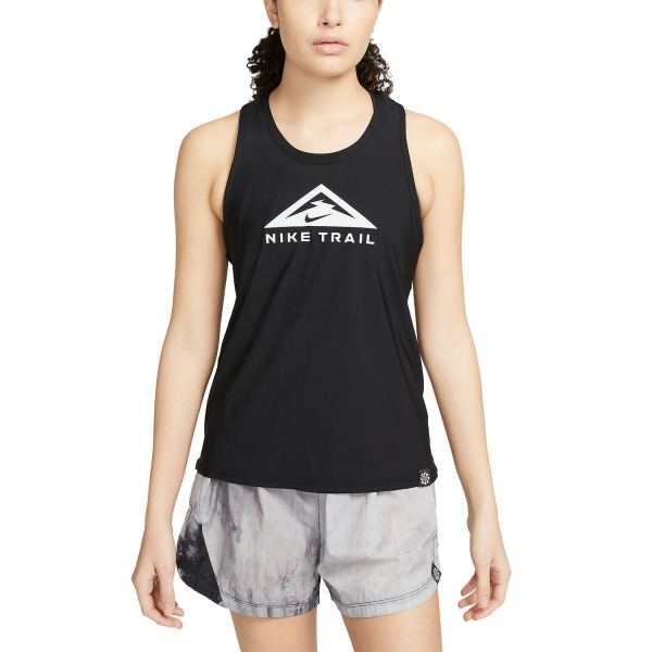 Top Running Mujer Nike DriFIT Logo Top  Black/Photon Dust DX1023010