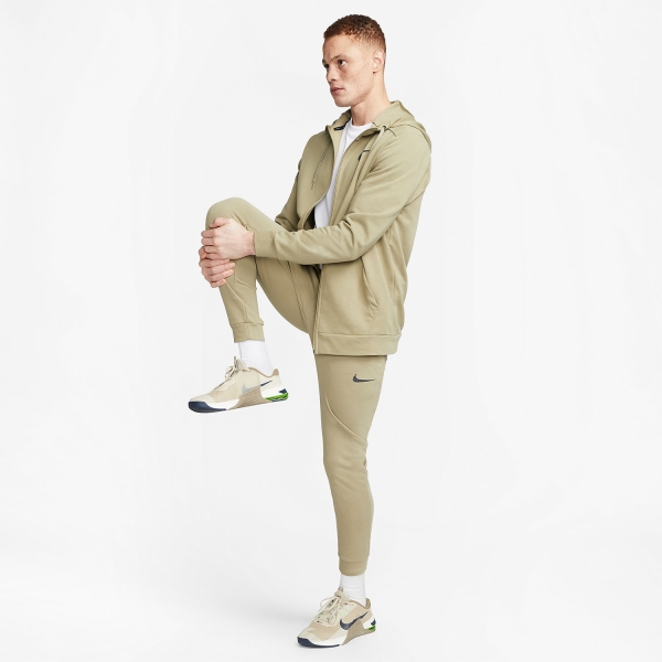 Nike Dri-FIT Logo Felpa - Neutral Olive/Black