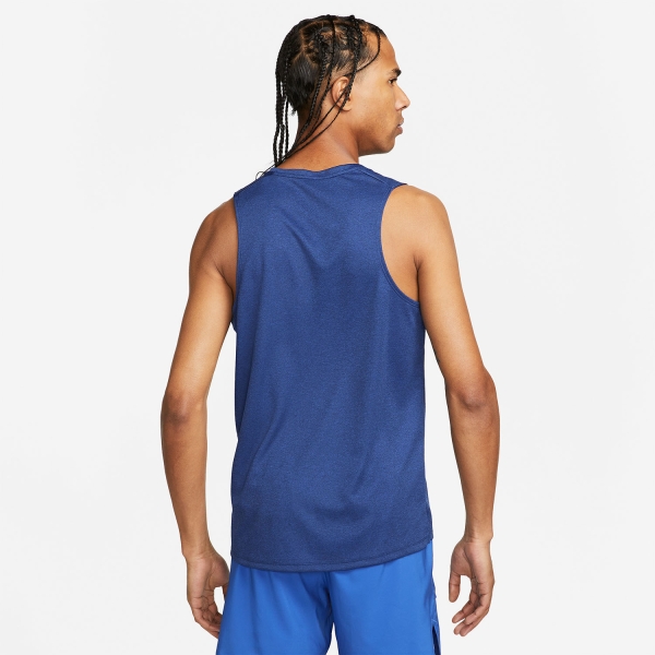 Nike Dri-FIT Miler Run Tank - Midnight Navy/Game Royal/Reflective Silver