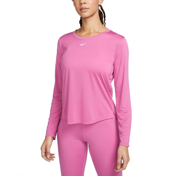 Maglia e Felpa Fitness e Training Donna Nike DriFIT One Maglia  Cosmic Fuchsia/White DD0641665