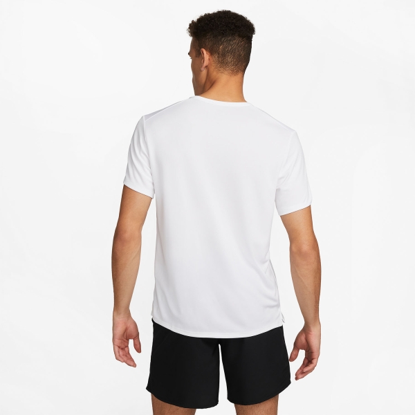 Nike Dri-FIT UV Run Division Miler T-Shirt - White/Reflective Silver